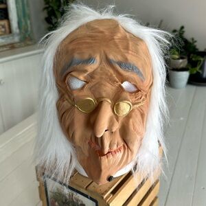 Vintage old man adult size mask